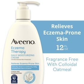 Aveeno Eczema Therapy Daily Soothing Body Cream, Steroid-Free, 12 oz