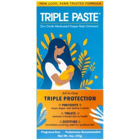 Triple Paste Medicated Ointment for Diaper Rash, 2 oz Tube