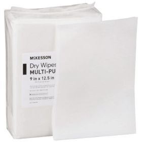 McKesson Dry Cleaning Cloth Wipes 9 x 12.5. Case of 768 Multi-purpose wipes for personal care; medical facilities. Medium Duty. NonSterile; Disposable