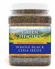 Whole Black Chia Seeds - 24 Ounce / 680 Grams Jar (48+ Servings) - Proudly Made in America - Healthy Nourishing Essentials by Green Heights 24 oz