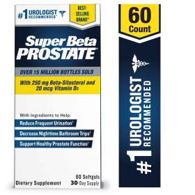 Super Beta Prostate ‚Äì Over 15 Million Bottles Sold ‚Äì Urologist Recommended Prostate Supplement for Men - Reduce Bathroom Trips Night, Promote Slee