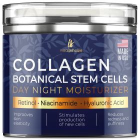 Advanced Collagen Retinol Stem Cell Cream for Skin Anti Aging Day Night Face Cream 1.7 OZ