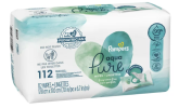 Pampers Aqua Pure Sensitive Baby Wipes;  112 Count