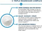 Triple Magnesium Complex | 300mg of Magnesium Glycinate, Malate, & Citrate for Muscles, Nerves, & Energy | High Absorption | Vegan, Non-GMO | 90 Capsu