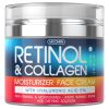 Retinol Cream for Face Collagen and Retinol Moisturizer with Hyaluronic Acid Day Night Anti Aging Retinol Face Moisturizer for Women Men Collagen Crea