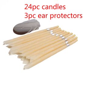 Coning Beewax Natural Ear Candle Ear Healthy Care Ear Treatment Wax Removal Earwax Cleaner (Option: 24pcs)