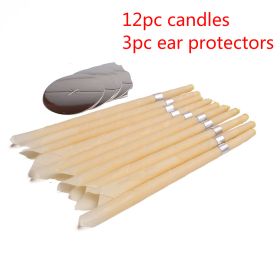 Coning Beewax Natural Ear Candle Ear Healthy Care Ear Treatment Wax Removal Earwax Cleaner (Option: 12pcs)