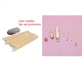 Coning Beewax Natural Ear Candle Ear Healthy Care Ear Treatment Wax Removal Earwax Cleaner (Option: 12pcs set)