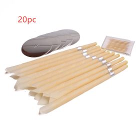 Coning Beewax Natural Ear Candle Ear Healthy Care Ear Treatment Wax Removal Earwax Cleaner (Option: 20pcs)