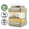 Pride Of India - Triple Omega Superseed Mix - Protein, Fiber, Calcium, Iron, Omega-3, Omega-6, Thiamin Rich Superfood w/Chia Flax & Sesame Seeds,